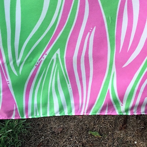 Lilly Pulitzer Faille Silk Pink/Lime Sheath Dress - Picture 7 of 12
